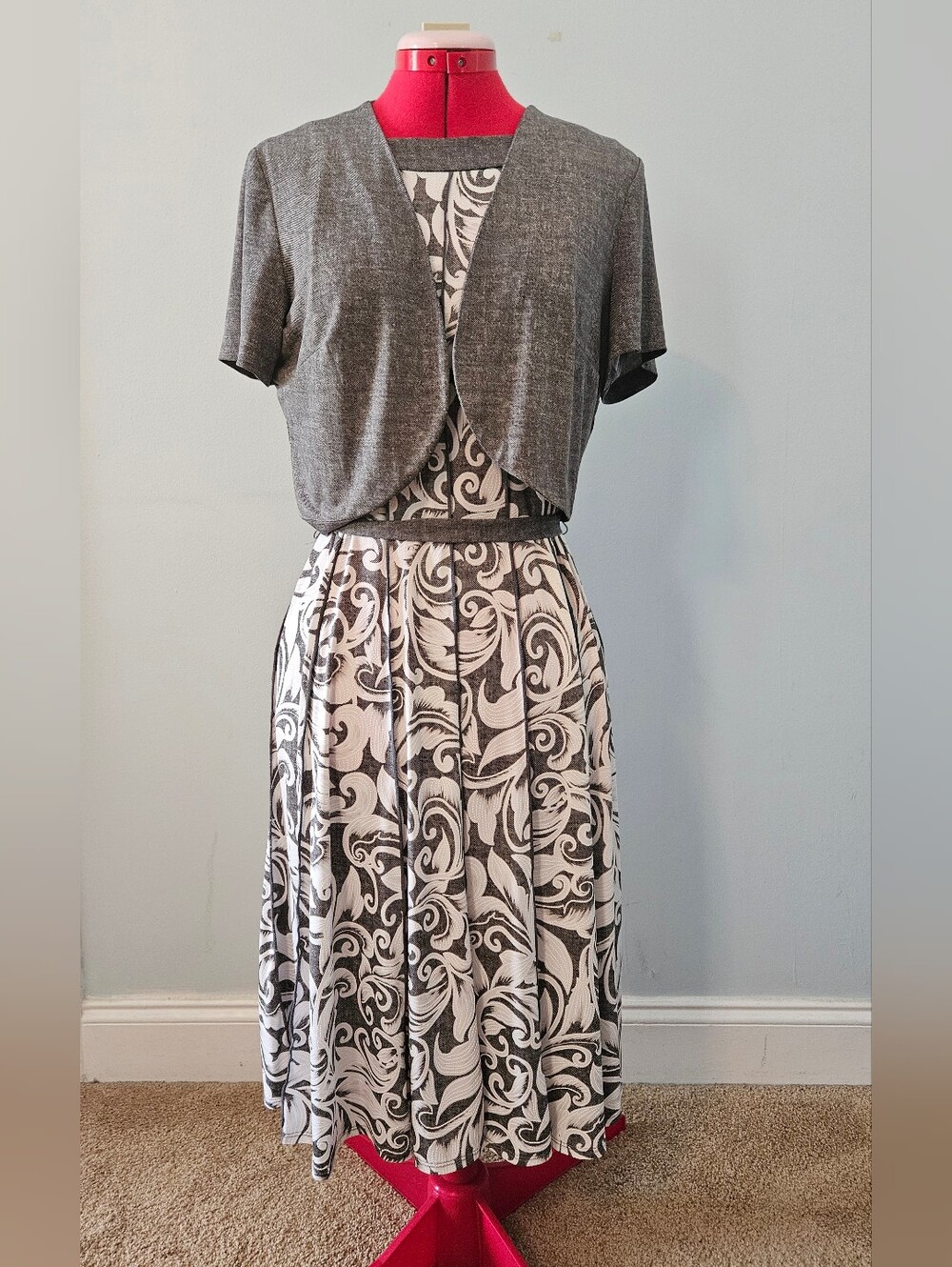Casual Dress with Bolero Jacket